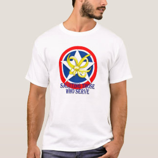Salutera de som tjänar som tee shirt