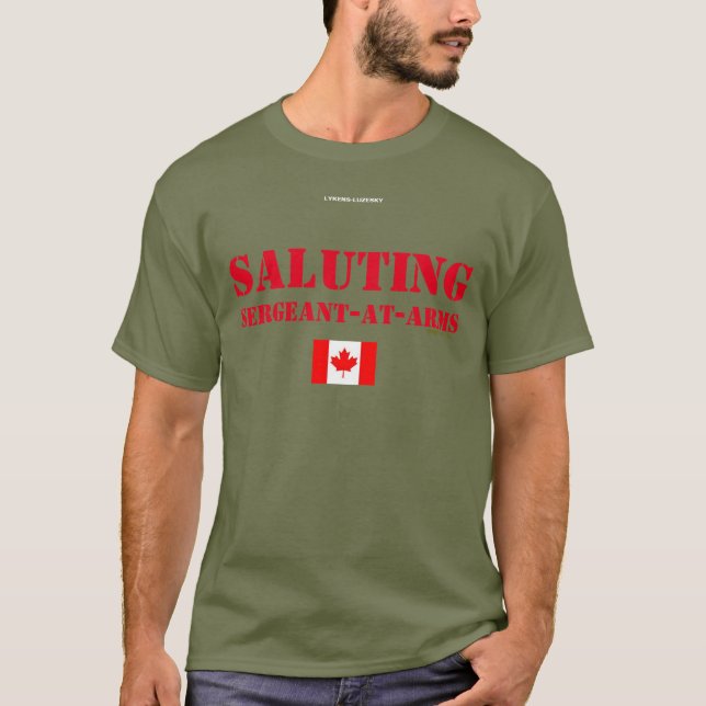 SALUTERA SERGEANT PÅ BEVÄPNA TRÖJA (Framsida)