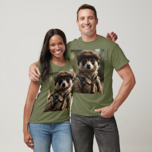 Saluting Sylvester the Meerkat: A Veterans Tale T Shirt