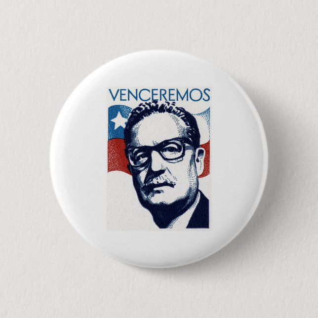 Salvador Allende - Venceremos Knapp (Framsida)