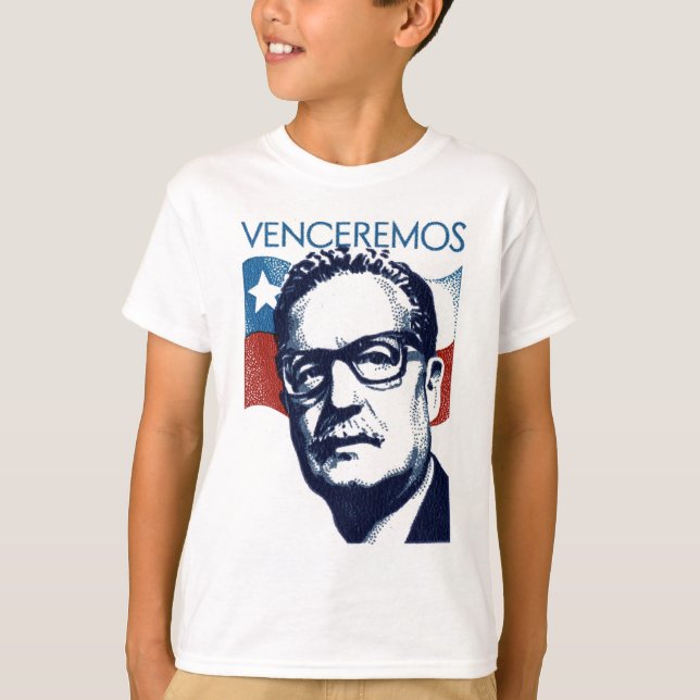 Salvador Allende - Venceremos Tee Shirt (Framsida)