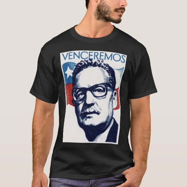 Salvador Allende - Venceremos Tee Shirt (Framsida)