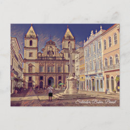 Salvador, Bahia, Brasil, Igreja São Francisco Art Vykort