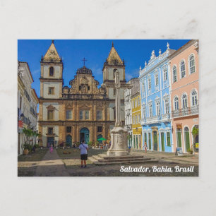 Salvador, Bahia, Brasil, Plaza Vykort