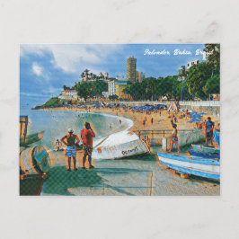 Salvador, Bahia, Brasil Porto da Barra Art Vykort