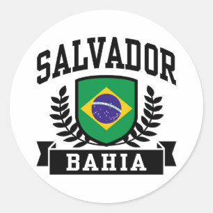 Salvador Bahia Runt Klistermärke