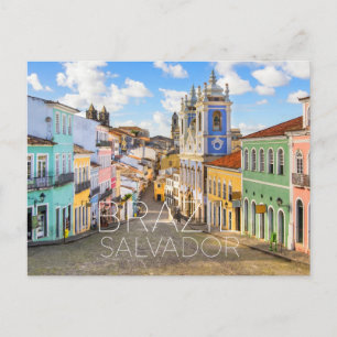 Salvador, Brasil Reseskickkort Vykort