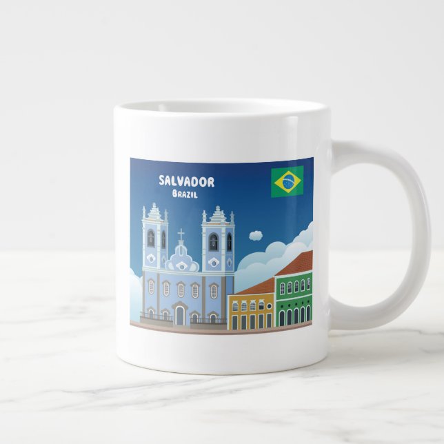 Salvador Brasilien Jumbo Mugg (Höger)