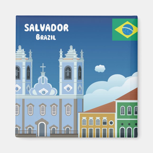 Salvador Brasilien Magnet (Framsidan)