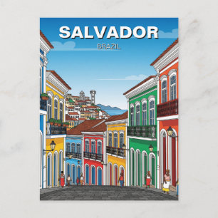 Salvador Brasilien Pelourinho Resa Vykort