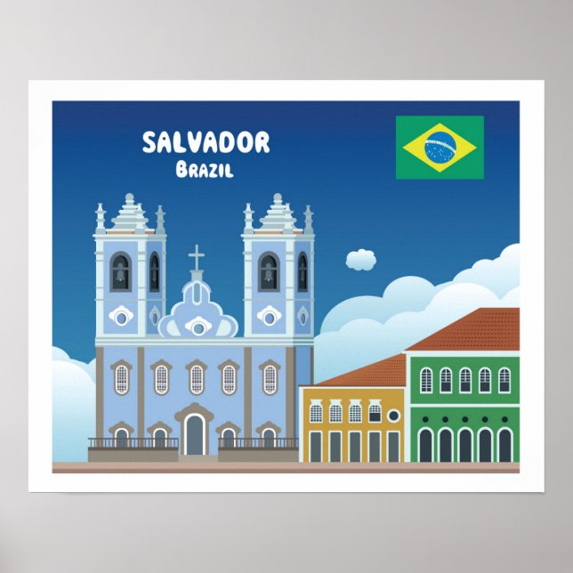 Salvador Brasilien Poster (Framsidan)