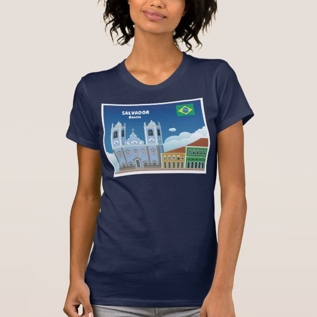 Salvador Brasilien T Shirt (Framsida)