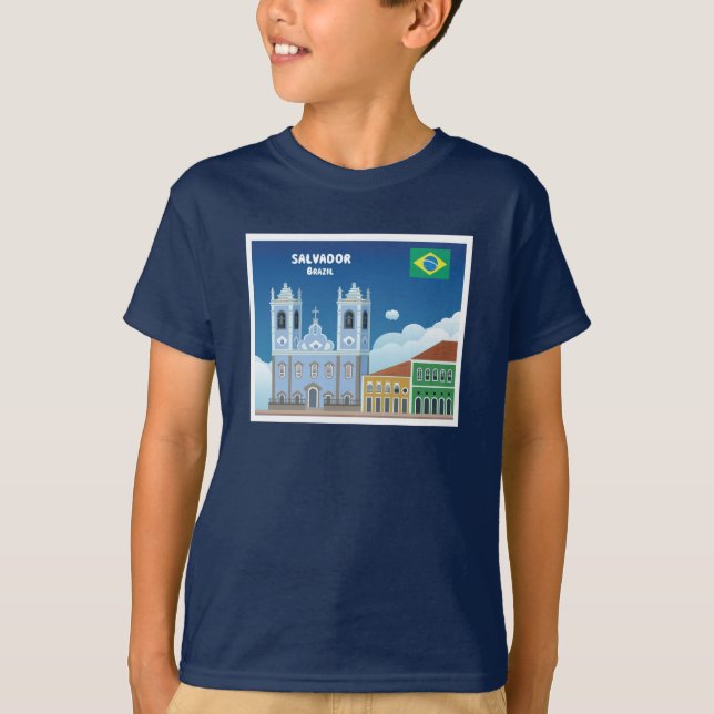 Salvador Brasilien T Shirt (Framsida)