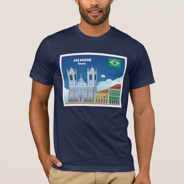 Salvador Brasilien T Shirt (Framsida)
