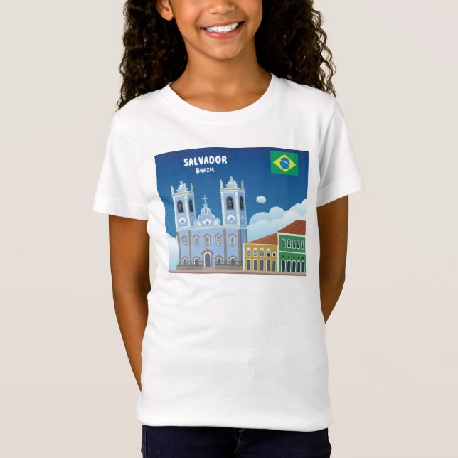 Salvador Brasilien T Shirt (Framsida)