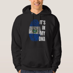 Salvador Flagga Dna Fingerprint El Salvador Hoodie
