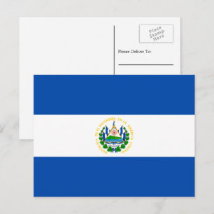 Salvador Flagga, Flagga El Salvador Vykort