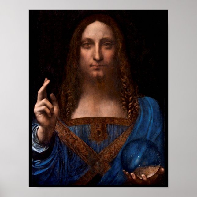 Salvador mundi by leonardo da vinci poster (Framsidan)