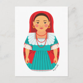 Salvador oran Matryoshka Postcard Vykort