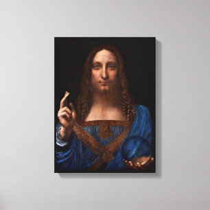 Salvadormundi av Leonardo Da Vinci Canvastryck