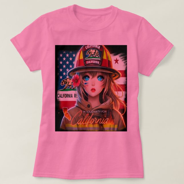 SALVAJES INCENDIOS EN LOS ANGELES CALIFORNIA T SHIRT (Design framsida)