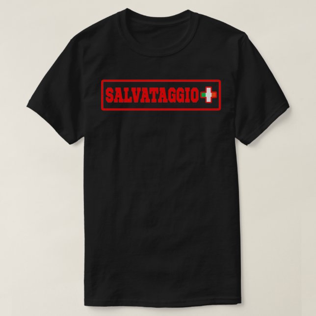 Salvataggio Italiana Lifeguard T Shirt (Design framsida)