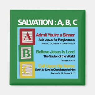 Salvation ABC Magnet