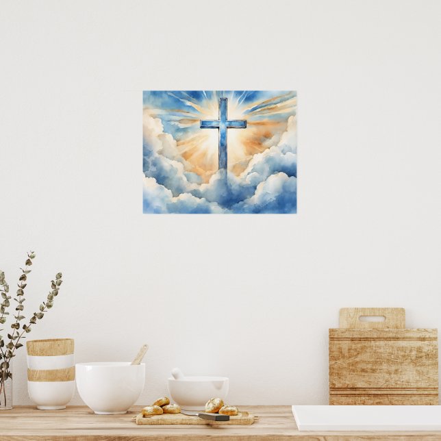 Salvation, Cross in the Clouds, Poster (Kök)
