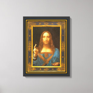 Salvator Mundi 1500 Leonardo da Vinci Canvastryck