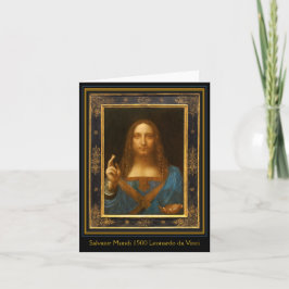 Salvator Mundi 1500 Leonardo da Vinci Kort