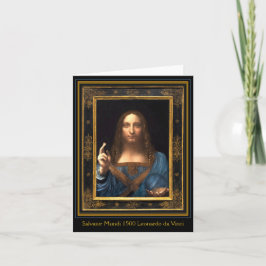 Salvator Mundi 1500 Leonardo da Vinci Kort