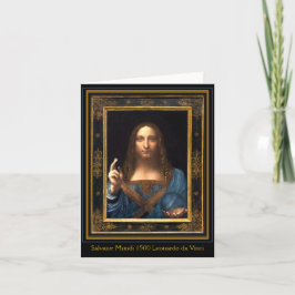 Salvator Mundi 1500 Leonardo da Vinci Kort