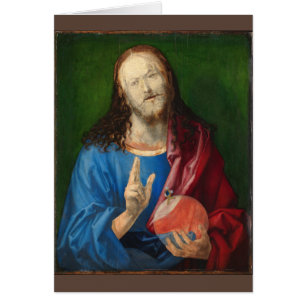 Salvator Mundi av Albrecht Durer Hälsningskort