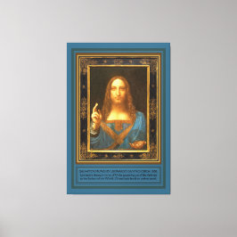 Salvator Mundi av Leonardo da Vinci c 1500 Canvastryck