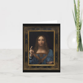Salvator Mundi av Leonardo da Vinci circa 1500 Kort