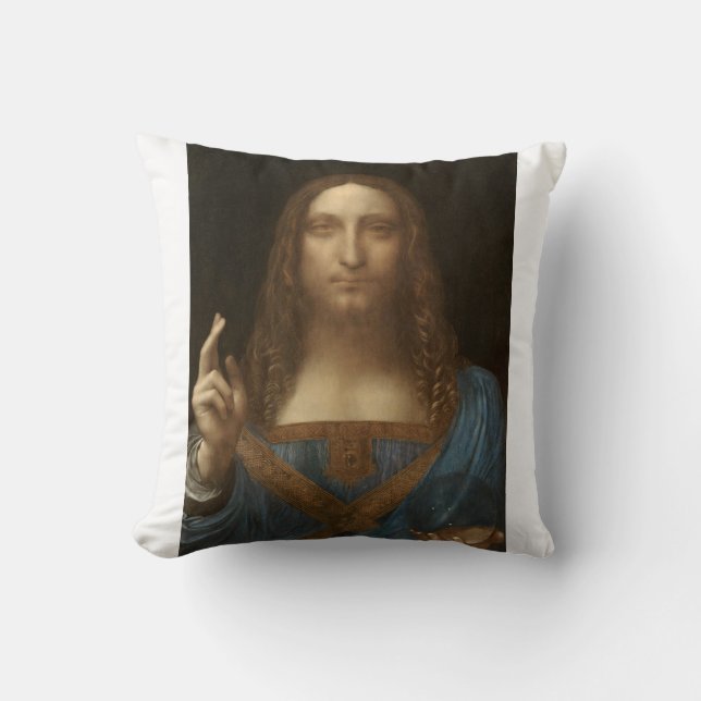 Salvator Mundi by Leonardo da Vinci Kudde (Framsida)