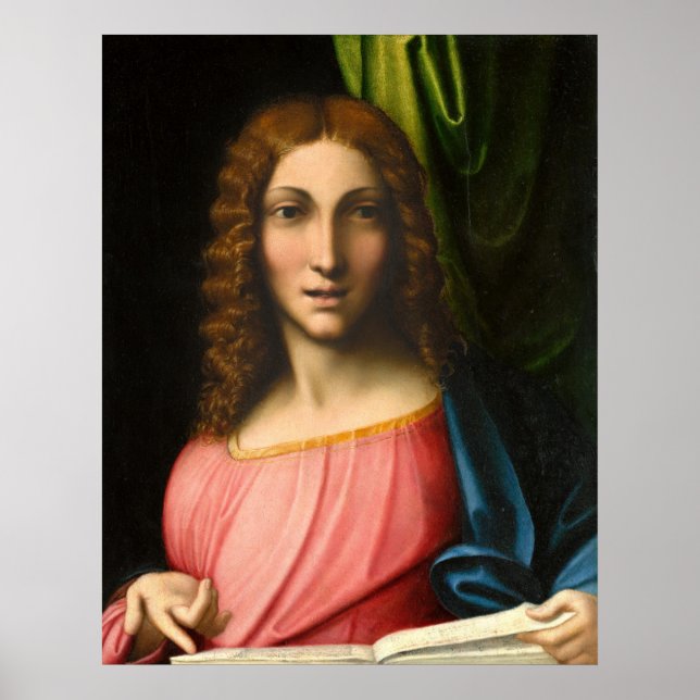 Salvator Mundi - Correggio Fine Art Poster (Framsidan)