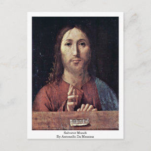 Salvator Mundi från Antonello Da Messina Vykort