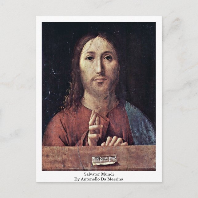 Salvator Mundi från Antonello Da Messina Vykort (Framsida)