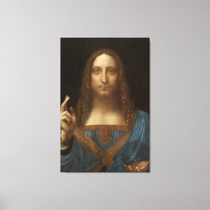 Salvator Mundi från Leonardo da Vinci Canvastryck
