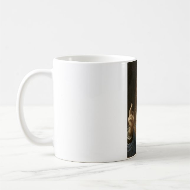 Salvator Mundi från Leonardo da Vinci Kaffemugg (Vänster)