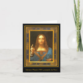 Salvator Mundi från Leonardo da Vinci Kort