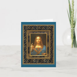 Salvator Mundi från Leonardo da Vinci Kort