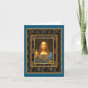 Salvator Mundi från Leonardo da Vinci Kort