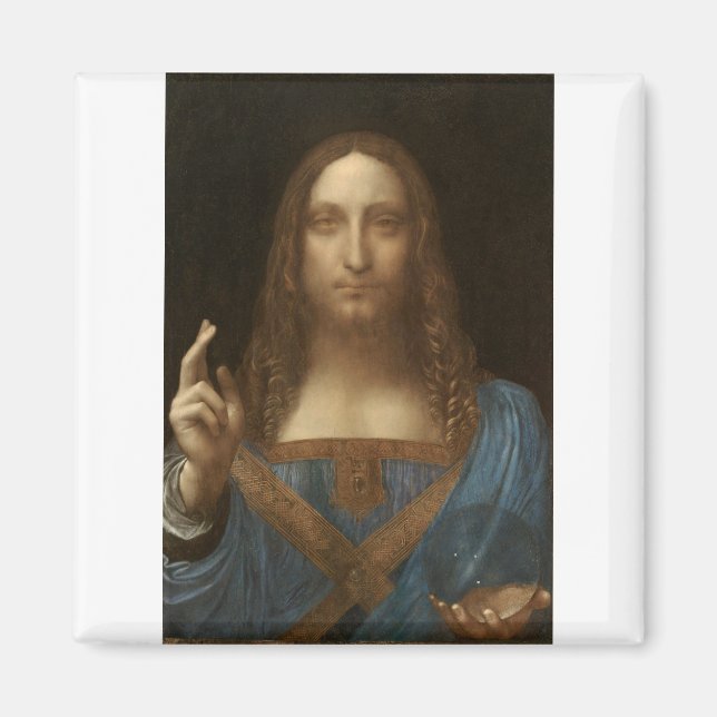 Salvator Mundi från Leonardo da Vinci Magnet (Framsidan)