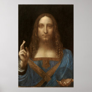 Salvator Mundi från Leonardo da Vinci Poster