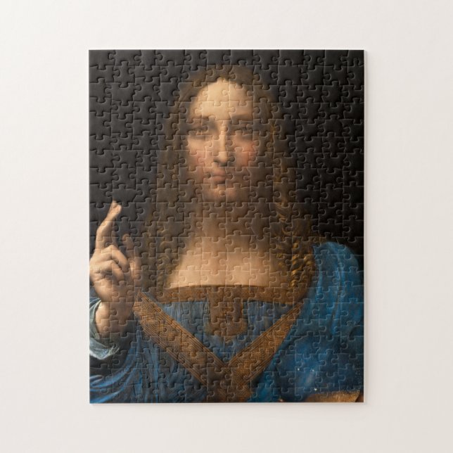 Salvator Mundi från Leonardo da Vinci Pussel (Vertikal)
