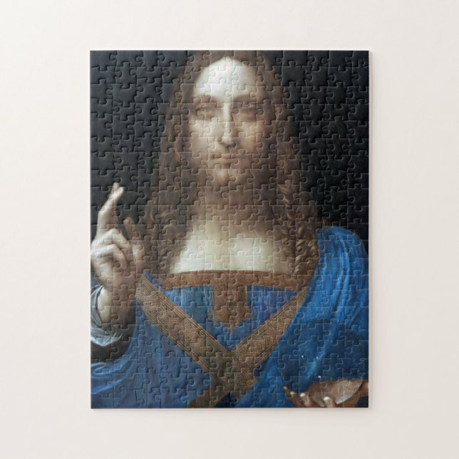 Salvator Mundi, Jesus Kristus, Leonardo da Vinci Pussel (Vertikal)