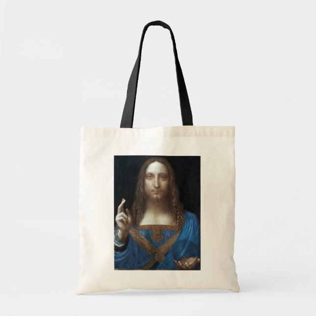 Salvator Mundi, Jesus Kristus, Leonardo da Vinci Tygkasse (Framsidan)