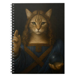Salvator Mundi Katt Renässansparodi Konst Anteckningsbok